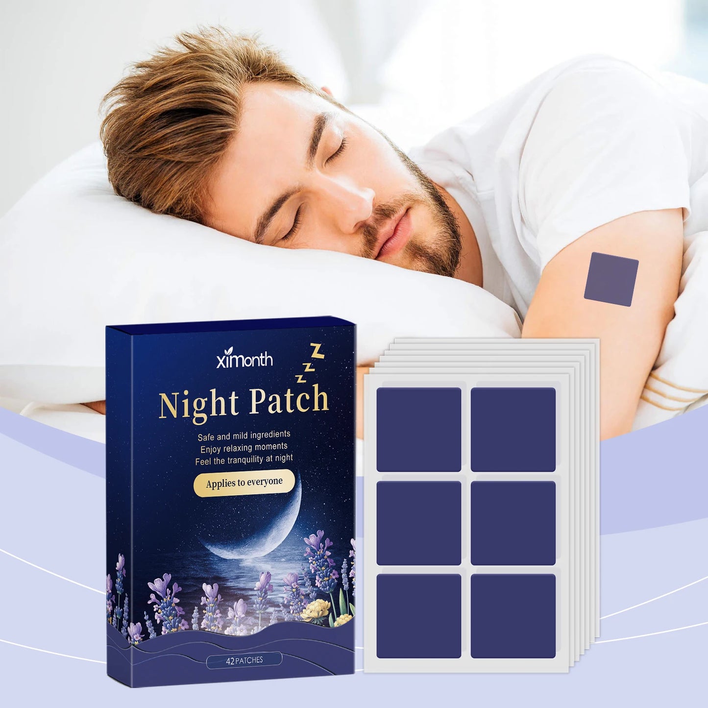 Night Patch - The Aromatherapy Patch for Better Sleep - 42 Patches per Packet