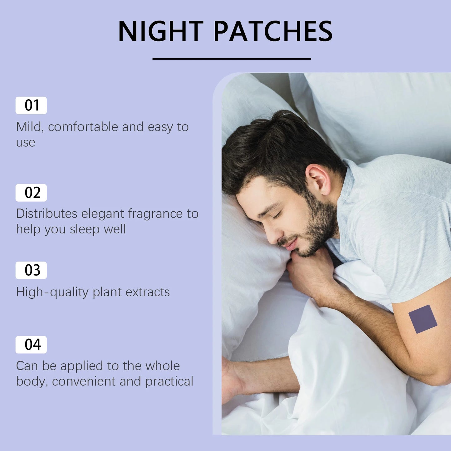 Night Patch - The Aromatherapy Patch for Better Sleep - 42 Patches per Packet